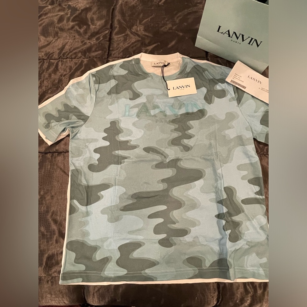 Brand New W/ Tags Lanvin Embroidered Regular T-Shirt Size Large